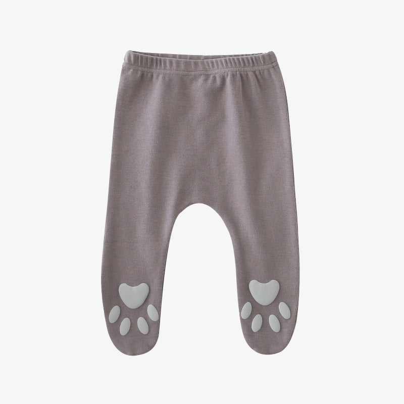 Baby Feet Covered Pants w Foot Prints - 0616 - Little Kooma
