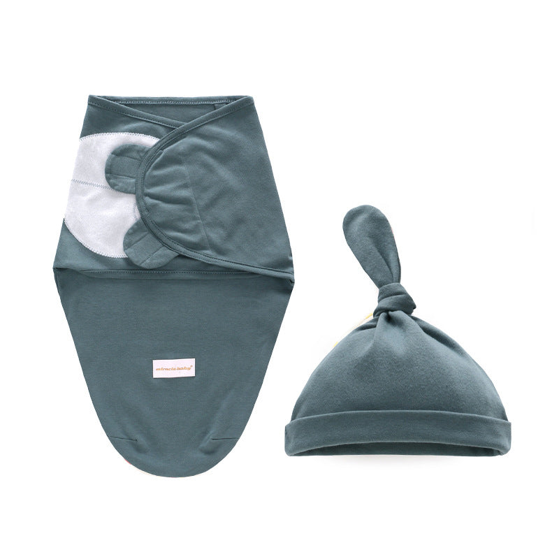 Baby Swaddle n Hat 2 Pack Magic Tape - 0605 - Little Kooma