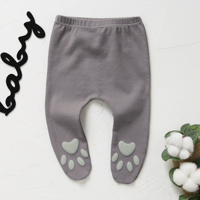 Baby Feet Covered Pants w Foot Prints - 0616 - Little Kooma