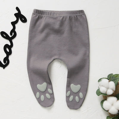 Baby Feet Covered Pants w Foot Prints - 0616 - Little Kooma