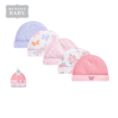 Baby 5pc Cap Set 00113CH | Baby Hat | Baby Beanie | Baby Head Wear - Little Kooma