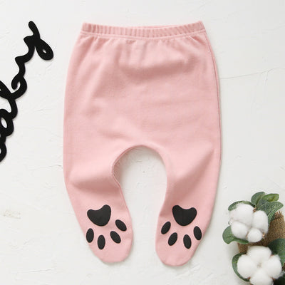 Baby Feet Covered Pants w Foot Prints - 0616 - Little Kooma