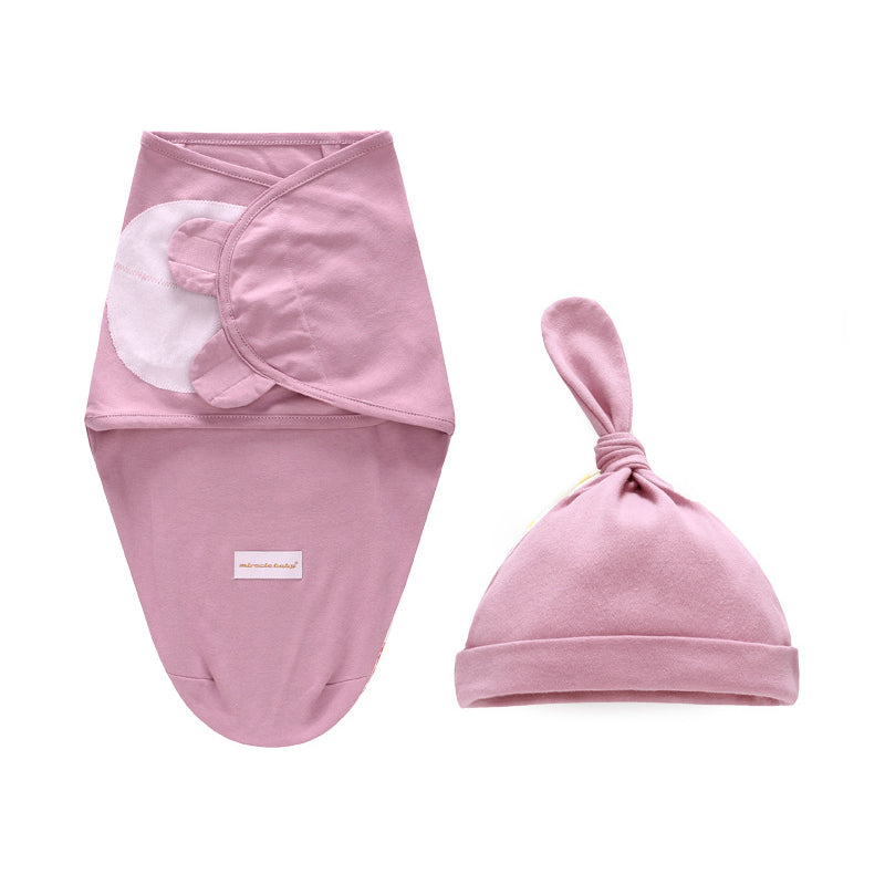 Baby Swaddle n Hat 2 Pack Magic Tape - 0605 - Little Kooma