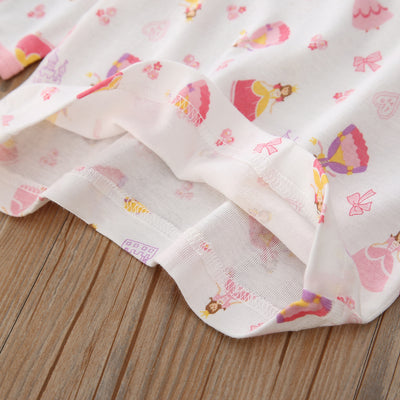 Baby Kid Girls Long Sleeve T-shirt Pants Pajamas Princess 3 Pack - Little Kooma
