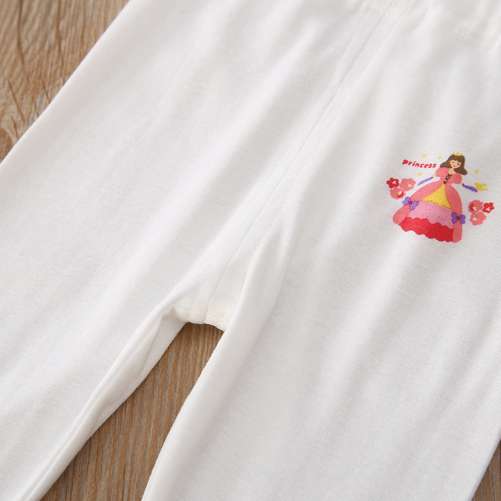 Baby Kid Girls Long Sleeve T-shirt Pants Pajamas Princess 3 Pack - Little Kooma