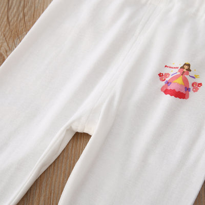 Baby Kid Girls Long Sleeve T-shirt Pants Pajamas Princess 3 Pack - Little Kooma