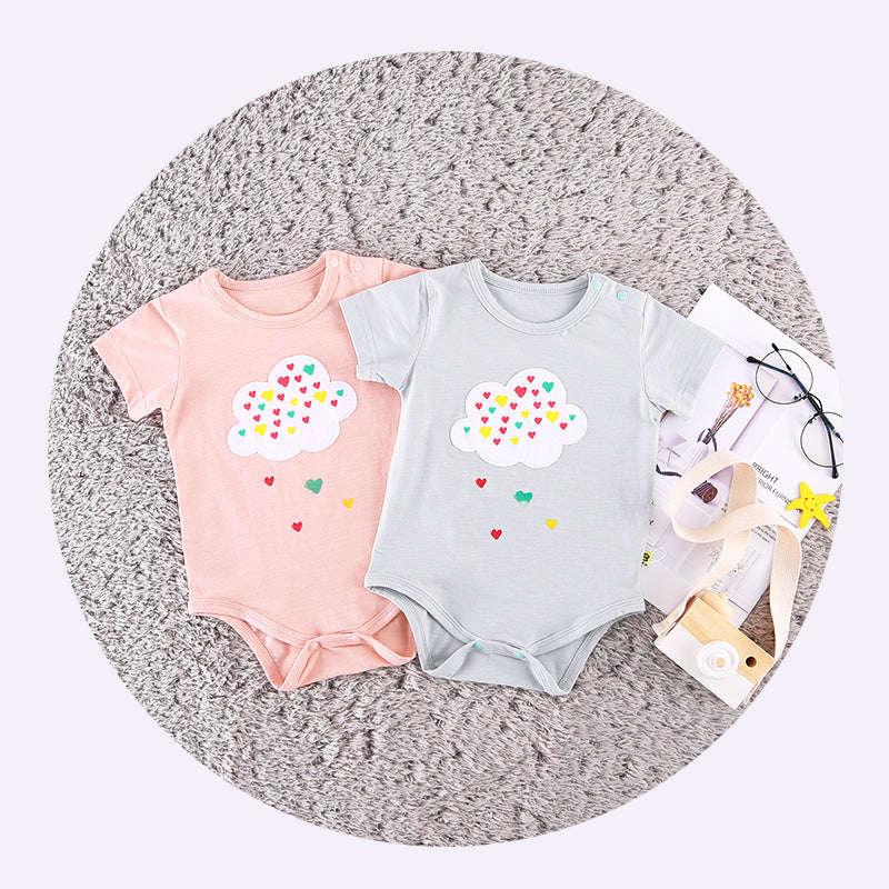 Baby Colorful Rain In The Cloud Bodysuit - 1006 - Little Kooma