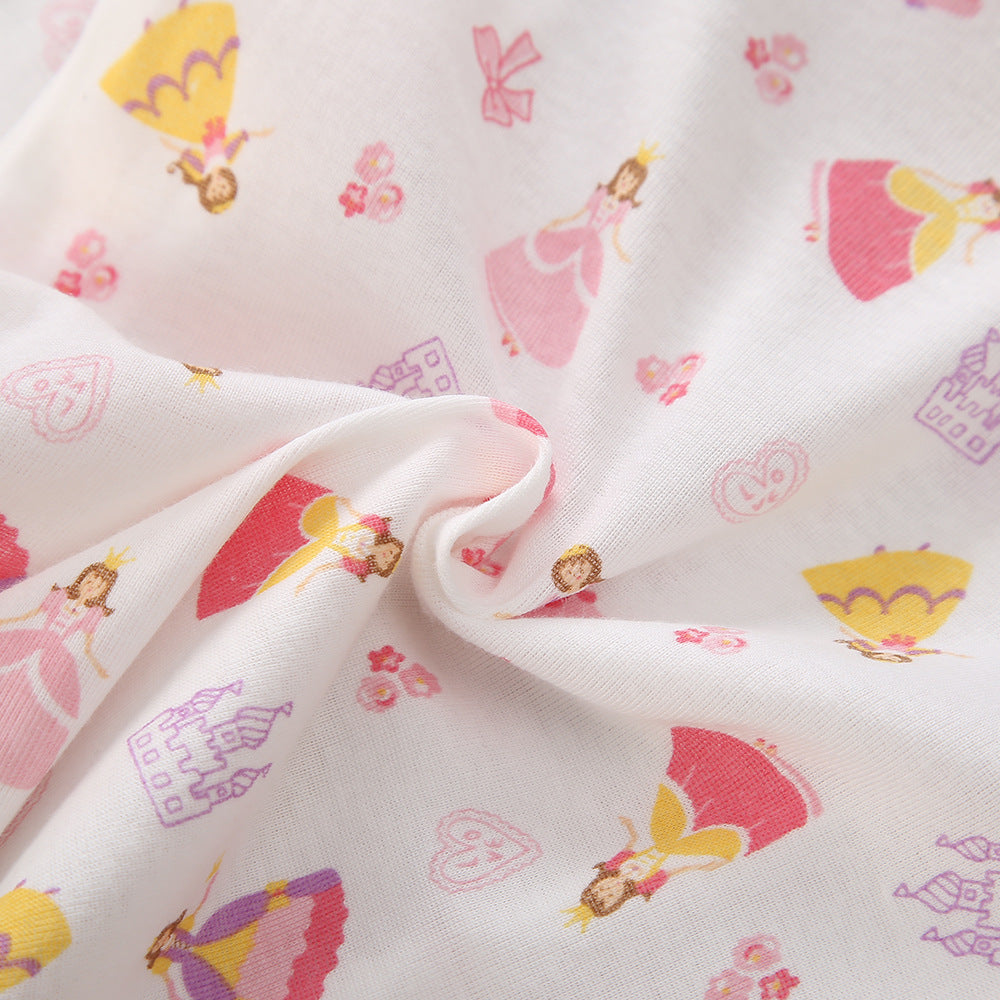 Baby Kid Girls Long Sleeve T-shirt Pants Pajamas Princess 3 Pack - Little Kooma