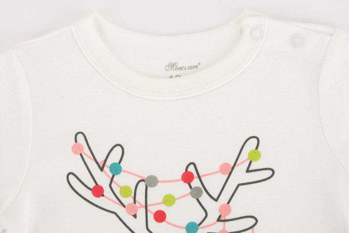 Baby Merry & Bright Reindeer White Jumpsuit All In One - Little Kooma