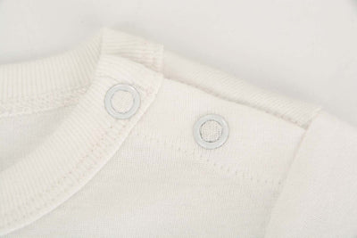 Baby Cheeky Monkey White Jumpsuit All In One - Little Kooma