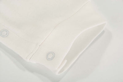 Baby Cheeky Monkey White Jumpsuit All In One - Little Kooma