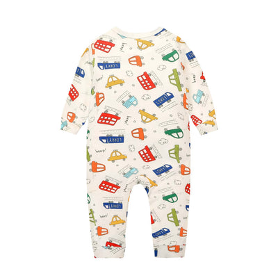 Baby Car Bus Lorry Jumpsuit All In One - Little Kooma