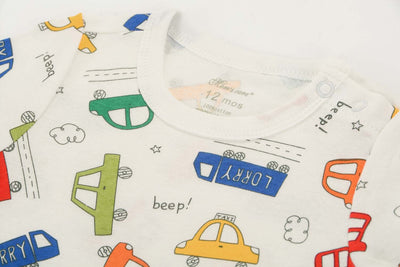 Baby Car Bus Lorry Jumpsuit All In One - Little Kooma