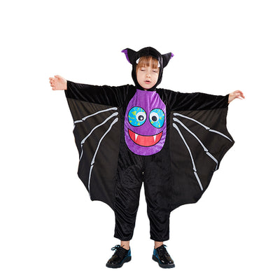 Kids Halloween Costume Purple Face Bat Cosplay FT22543 - Little Kooma