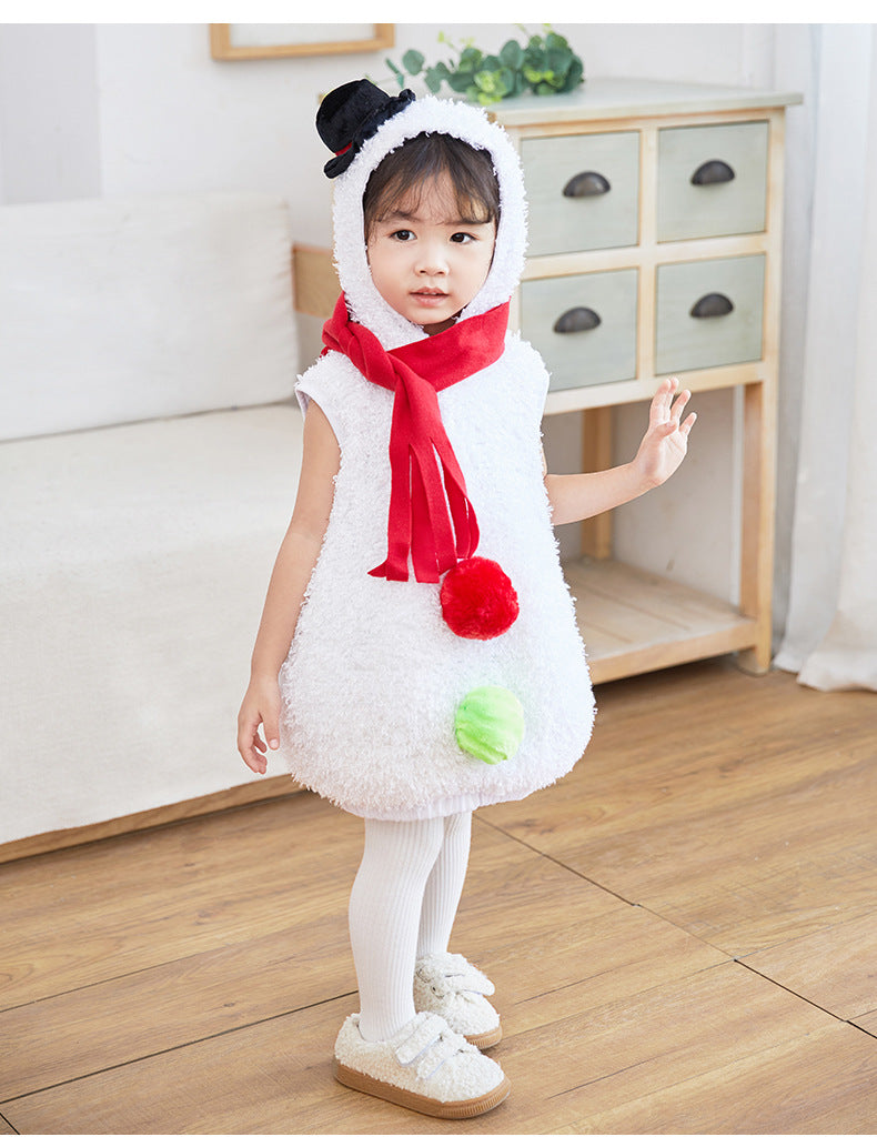 Baby Kids Christmas Outfit Snowman Costume - Little Kooma