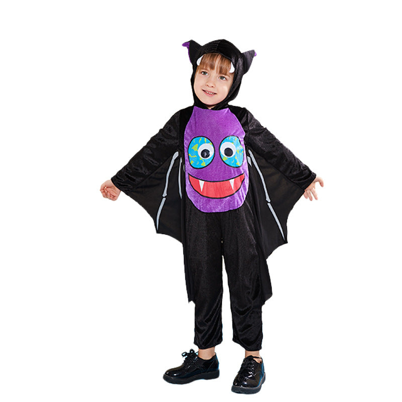 Kids Halloween Costume Purple Face Bat Cosplay FT22543 - Little Kooma