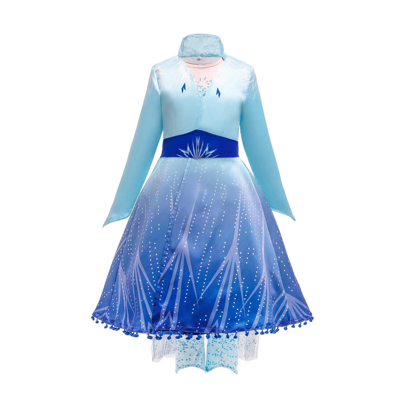 Elsa Dress w Cape n Coat Dress Frozen 2 Costume - Little Kooma