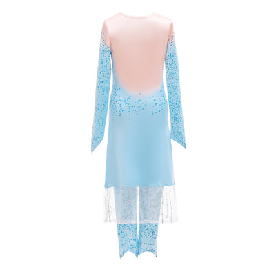 Elsa Dress w Cape n Coat Dress Frozen 2 Costume - Little Kooma