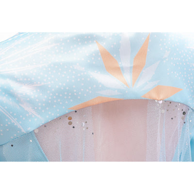 Elsa Dress w Cape n Coat Dress Frozen 2 Costume - Little Kooma