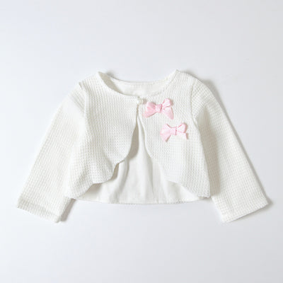 Baby Girl's Double Bowtie Shawl Cape - 0524 - Little Kooma