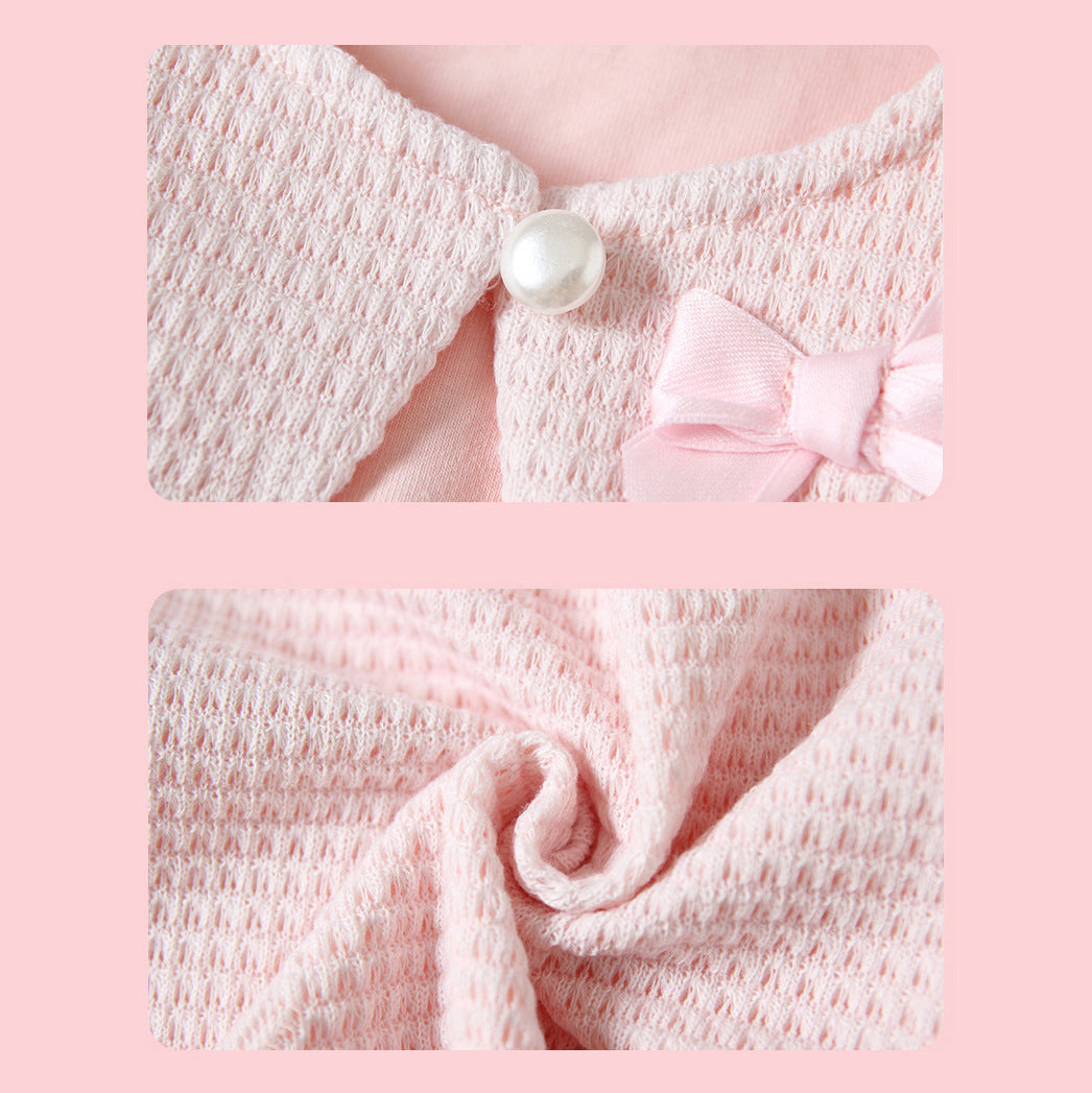 Baby Girl's Double Bowtie Shawl Cape - 0524 - Little Kooma