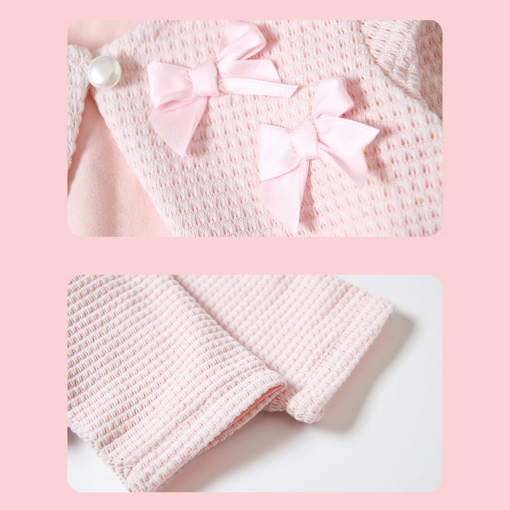 Baby Girl's Double Bowtie Shawl Cape - 0524 - Little Kooma