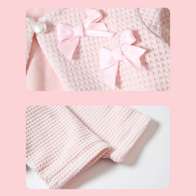 Baby Girl's Double Bowtie Shawl Cape - 0524 - Little Kooma
