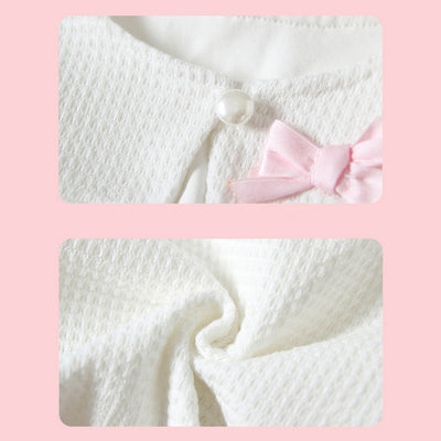 Baby Girl's Double Bowtie Shawl Cape - 0524 - Little Kooma