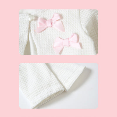 Baby Girl's Double Bowtie Shawl Cape - 0524 - Little Kooma