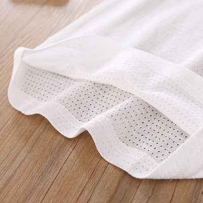 Baby Kid Girls Net Cotton Plain White Camisole Vest 2 Pack - Little Kooma