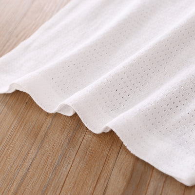 Baby Kid Girls Net Cotton Plain White Camisole Vest 2 Pack - Little Kooma
