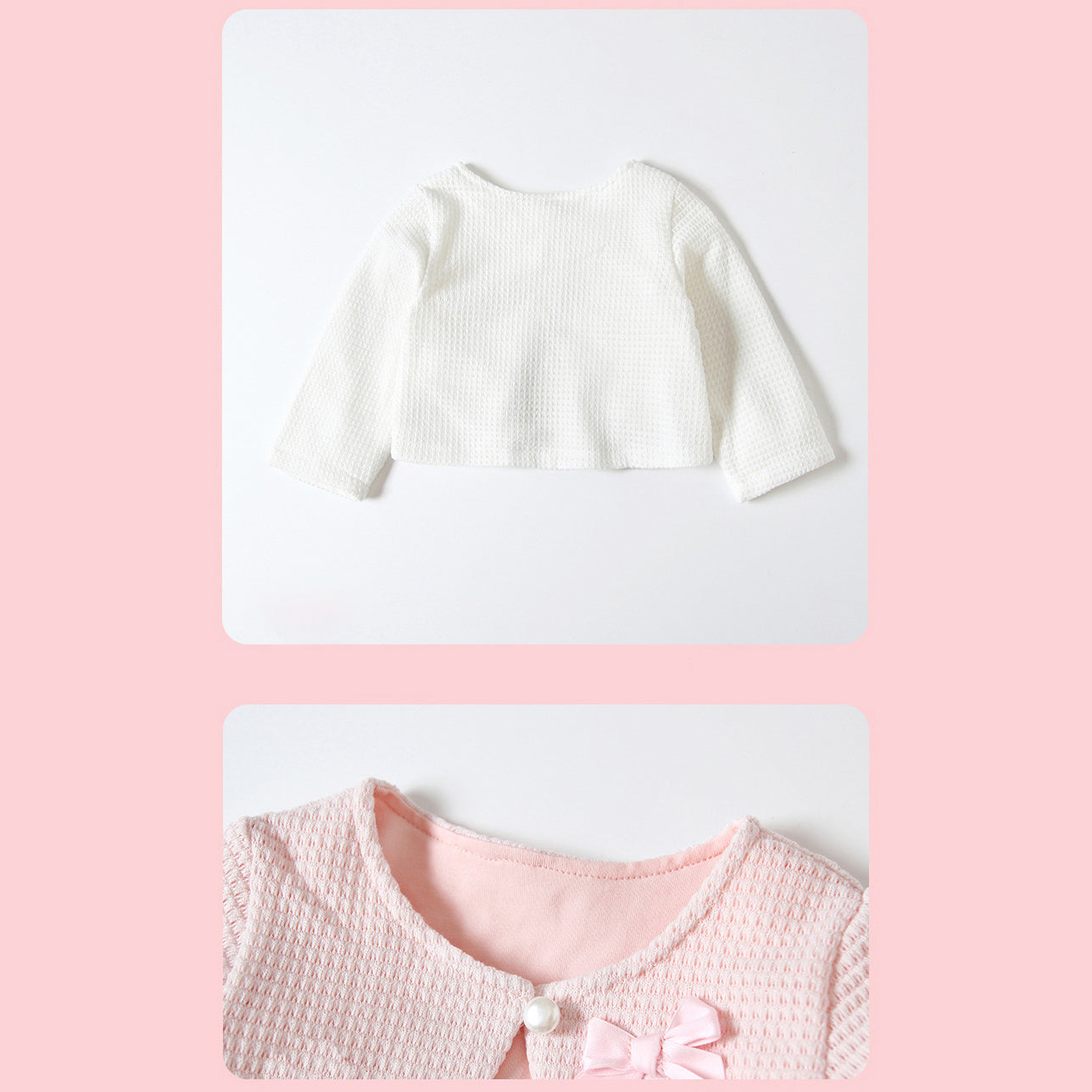 Baby Girl's Double Bowtie Shawl Cape - 0524 - Little Kooma