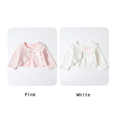 Baby Girl's Double Bowtie Shawl Cape - 0524 - Little Kooma