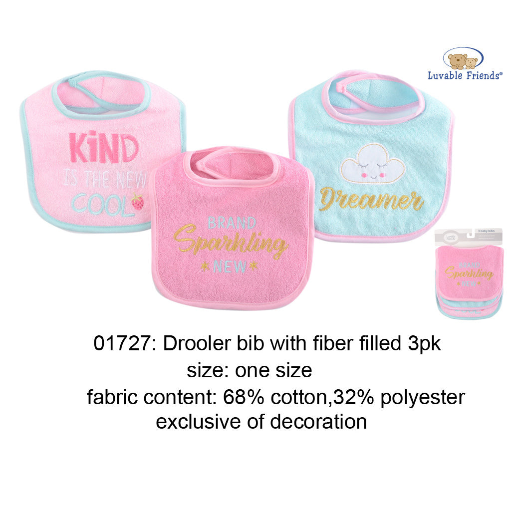 Hudson Baby Towel Bibs 3 Pcs Pack - Little Kooma