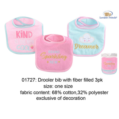 Hudson Baby Towel Bibs 3 Pcs Pack - Little Kooma
