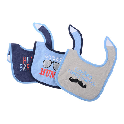 Hudson Baby Towel Bibs 3 Pcs Pack - Little Kooma