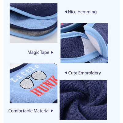 Hudson Baby Towel Bibs 3 Pcs Pack - Little Kooma