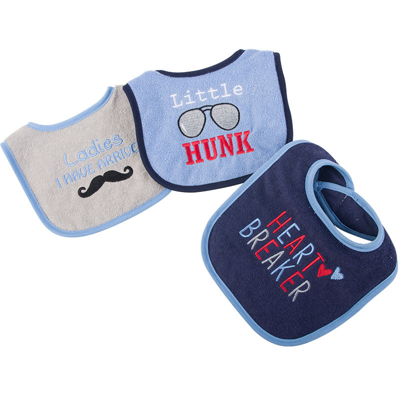 Hudson Baby Towel Bibs 3 Pcs Pack - Little Kooma