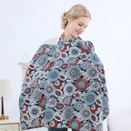 Breathable Cotton Baby Feeding Nursing Cover Mummy Breastfeeding Cover Poncho Shawl Stroller Blanket - Little Kooma