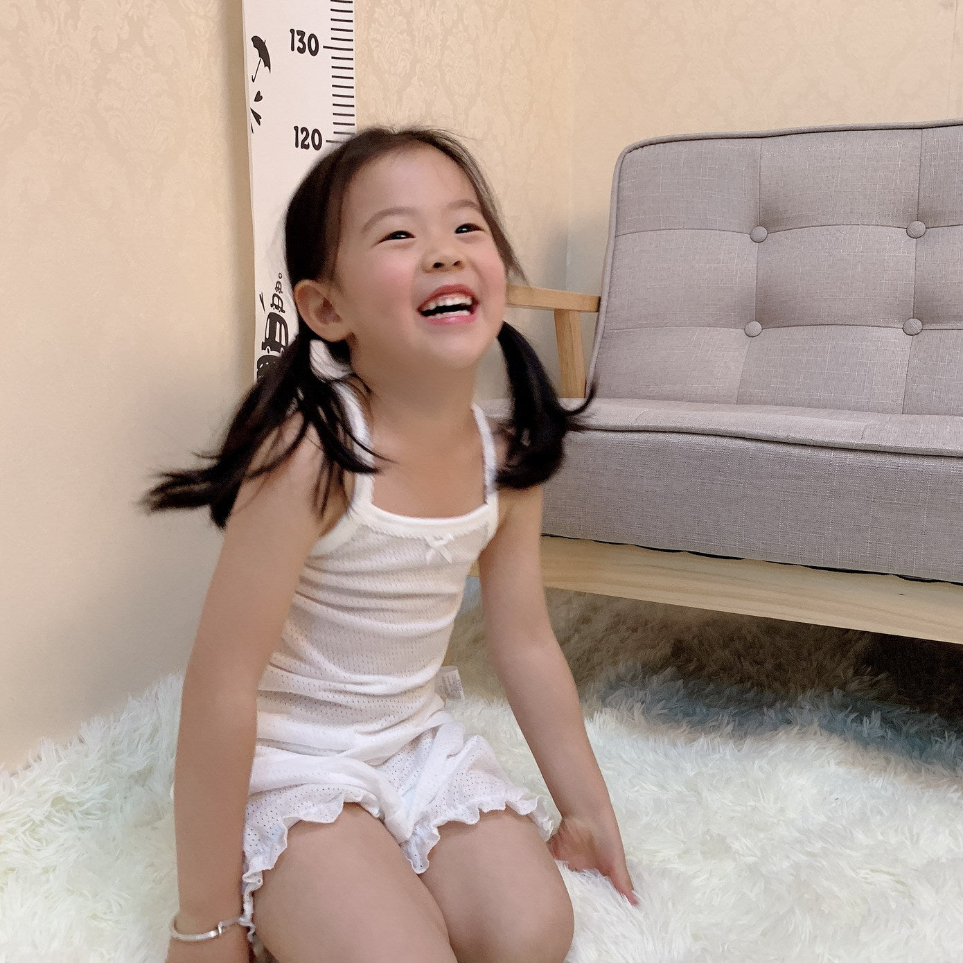 Baby Kid Girls Net Cotton Plain White Camisole Vest 2 Pack - Little Kooma