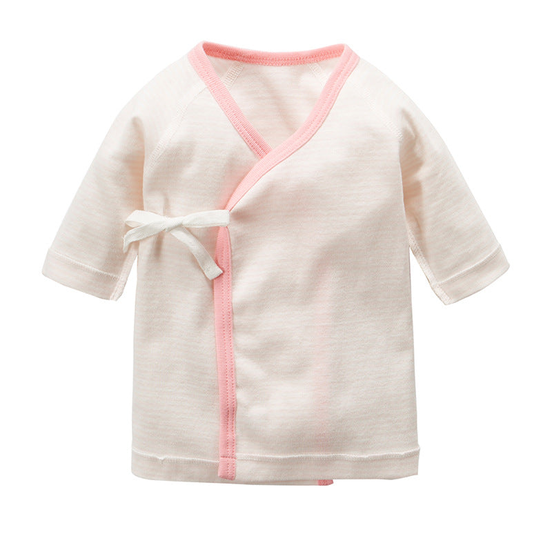 New Born Baby Bear Short Kimono Top Tie-side Shirt 3 Pack - Little Kooma