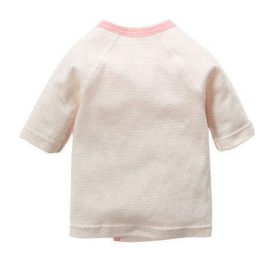 New Born Baby Bear Short Kimono Top Tie-side Shirt 3 Pack - Little Kooma