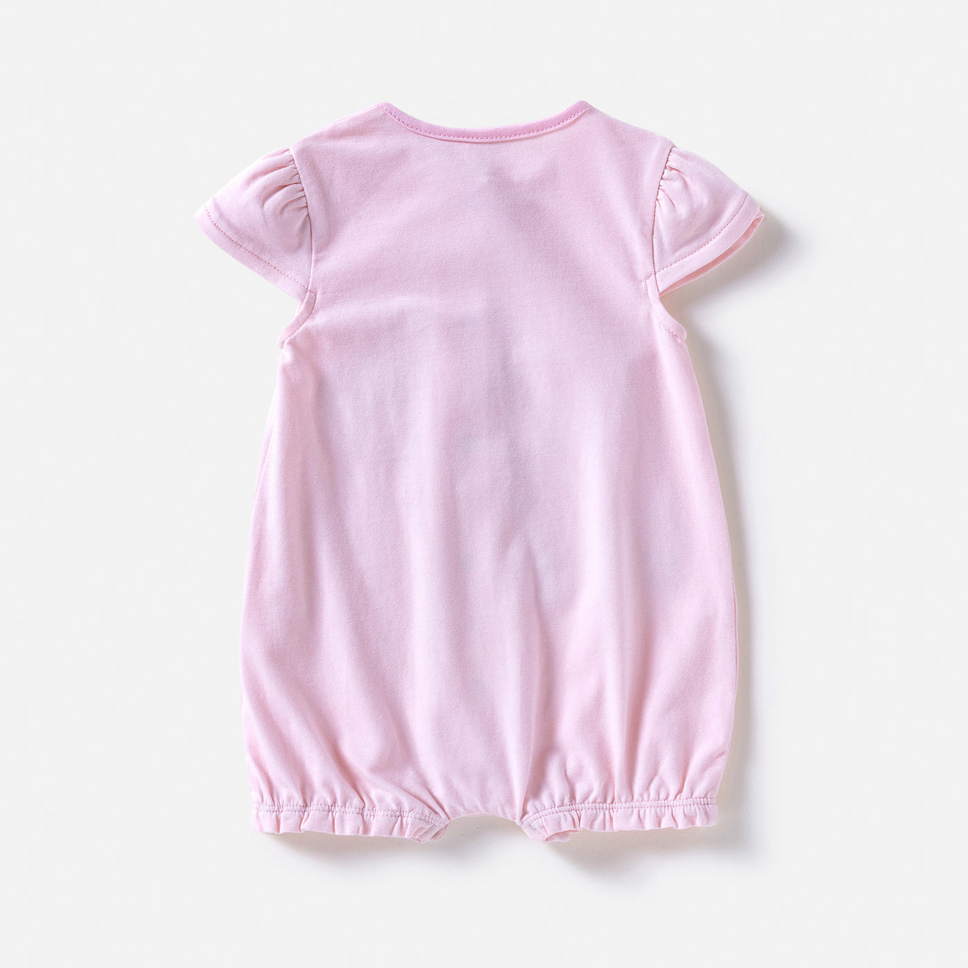 Baby Girl Pink Romper w Cat Bird Balloon - Little Kooma