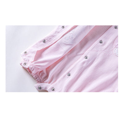 Baby Girl Pink Romper w Cat Bird Balloon - Little Kooma