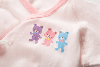 New Born Baby Bear Short Kimono Top Tie-side Shirt 3 Pack - Little Kooma