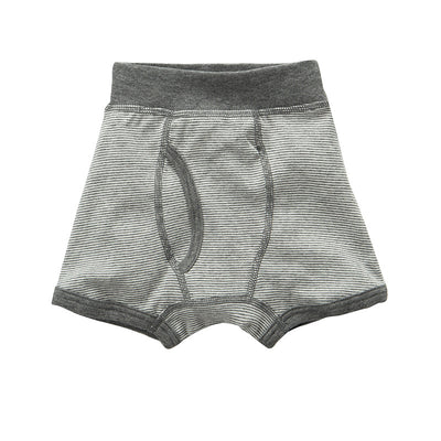 Baby Kid Boys Trunk Boxer Brief Underwear Blue Grey Stripes 3 Pack - Little Kooma