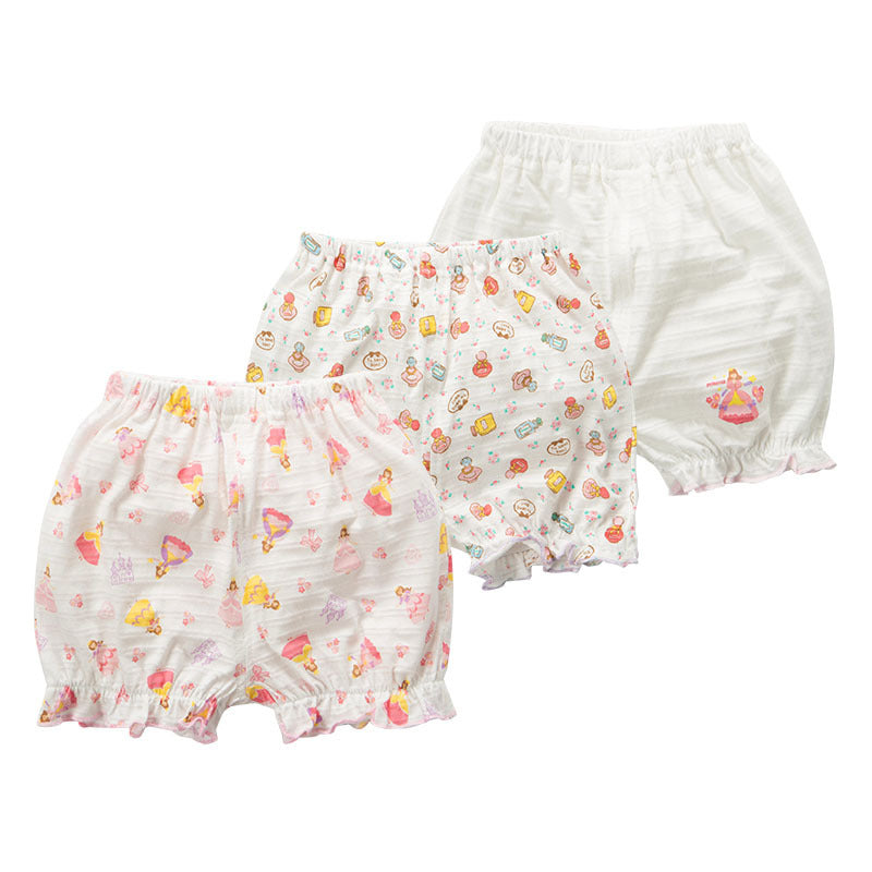 Baby Kid Girls Cotton Shorts Princess 3 Pack - Little Kooma