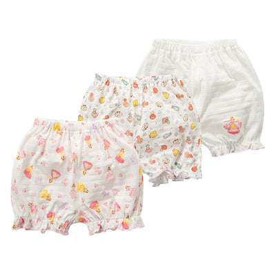 Baby Kid Girls Cotton Shorts Princess 3 Pack - Little Kooma