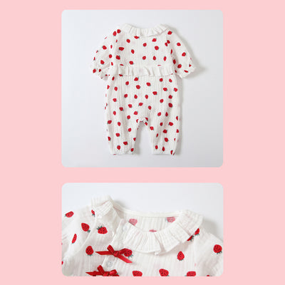 Baby Girl Collar Strawberry All In One - 0524 - Little Kooma
