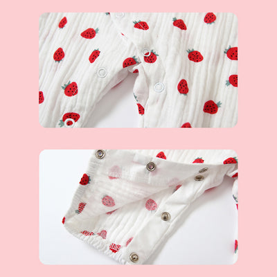 Baby Girl Collar Strawberry All In One - 0524 - Little Kooma